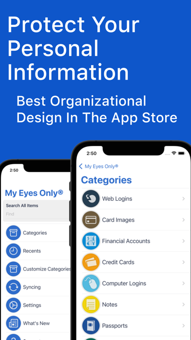 My Eyes Only Password Manager 스크린샷