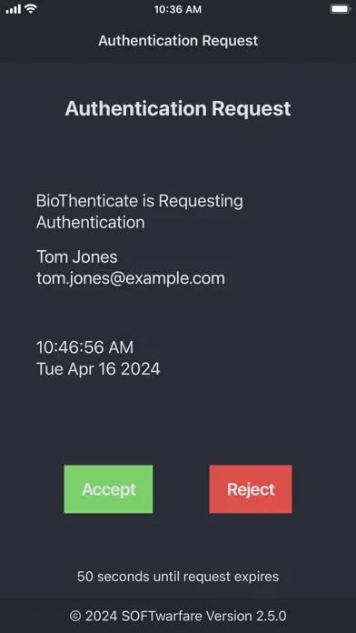 BioThenticate Screenshots