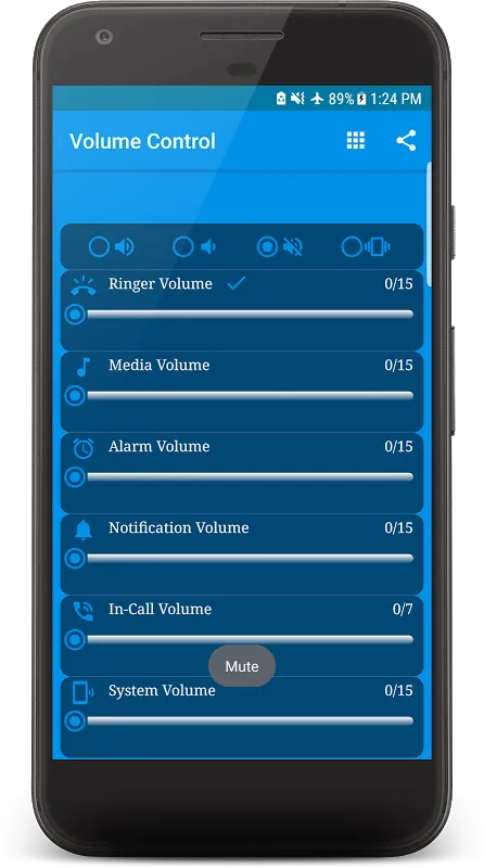 Volume Control Screenshots