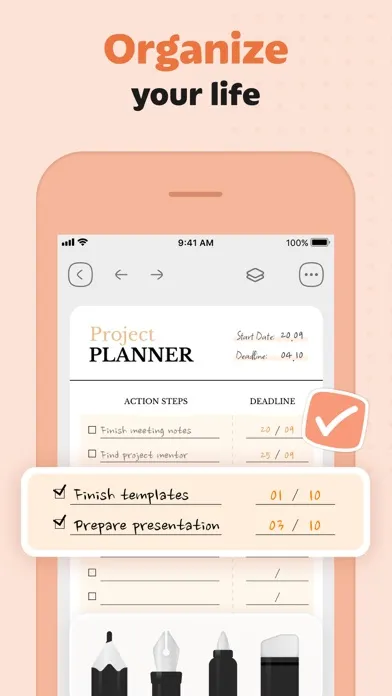 Digital Planner – Task Journal Screenshots