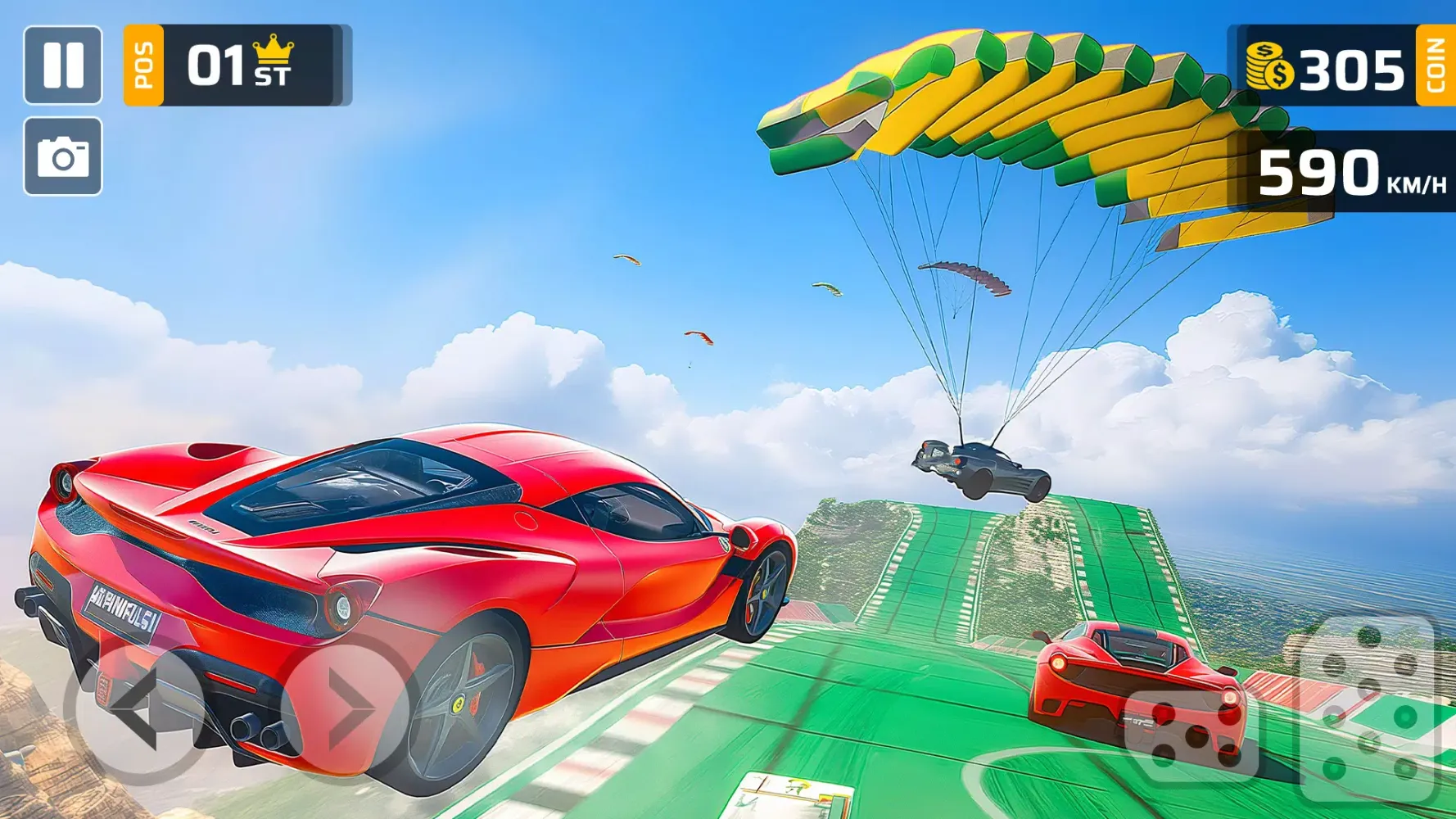 Captures d'écran de High Speed Stunt Car Race Game