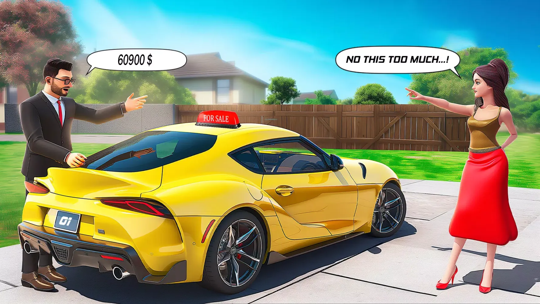 Captures d'écran de High Speed Stunt Car Race Game