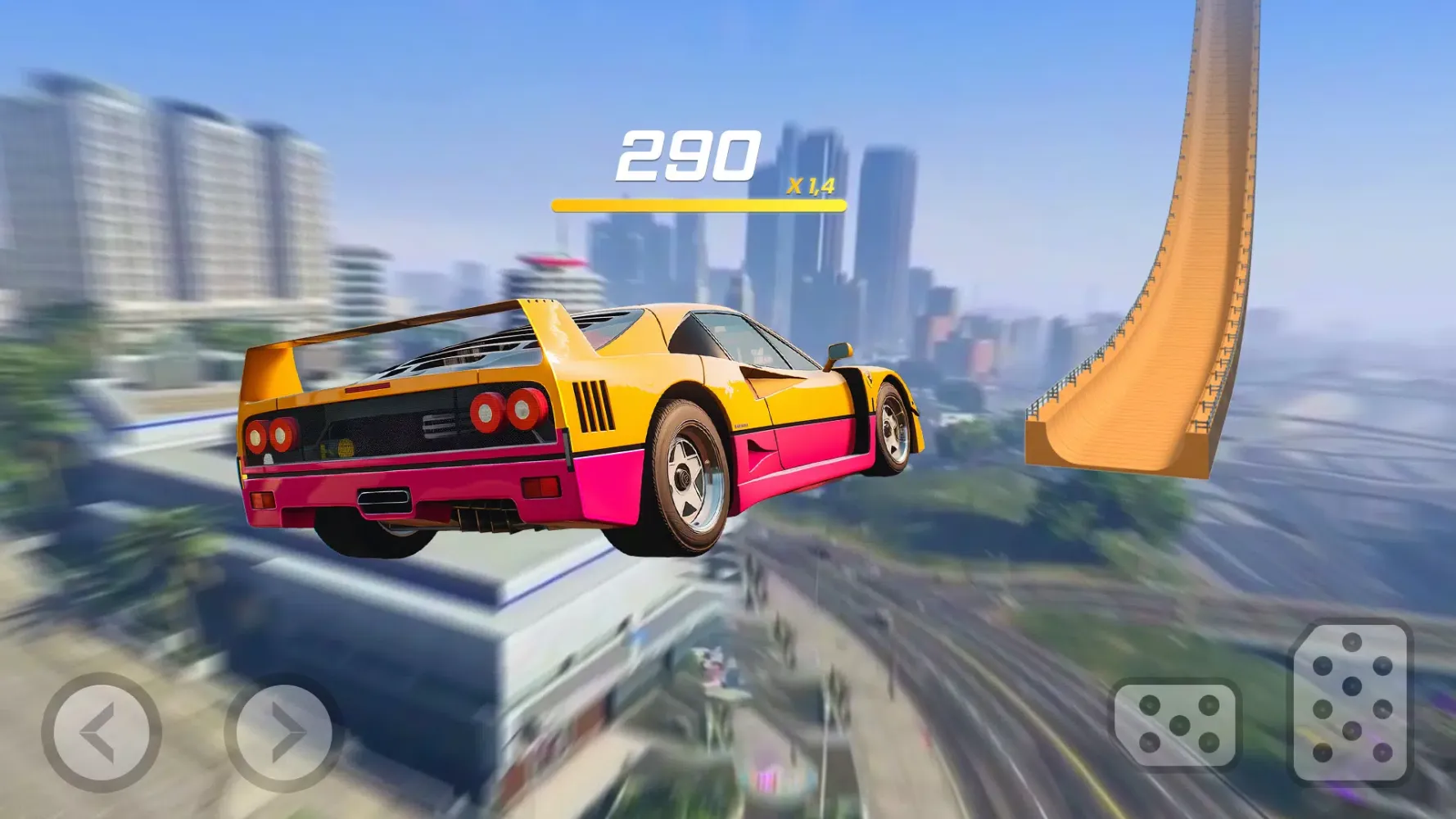Captures d'écran de High Speed Stunt Car Race Game