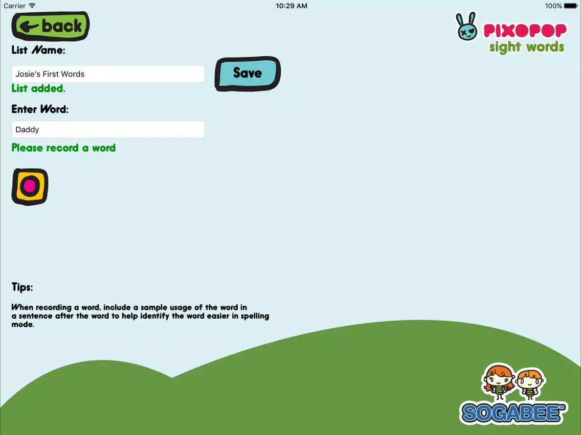 صور Sight Words & Spelling with Pixopop HD iPad 