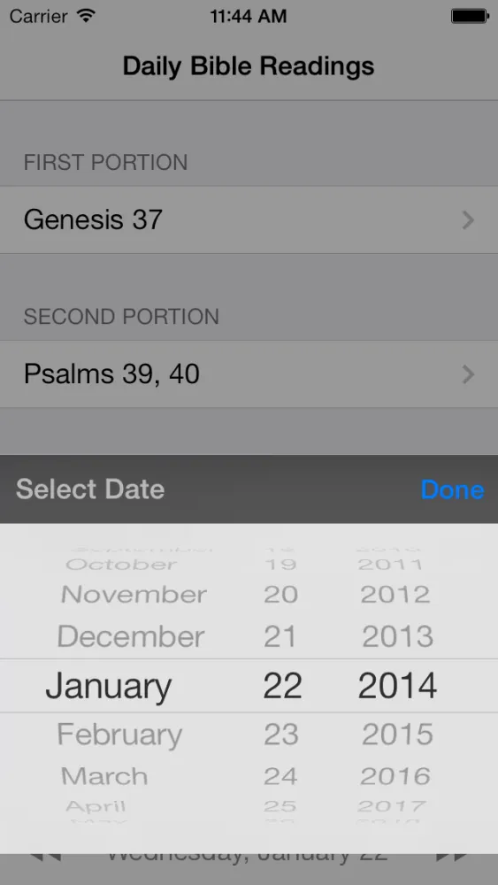 Daily Bible Readings Screenshots