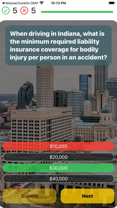 Indiana BMV Test 2024應用截圖