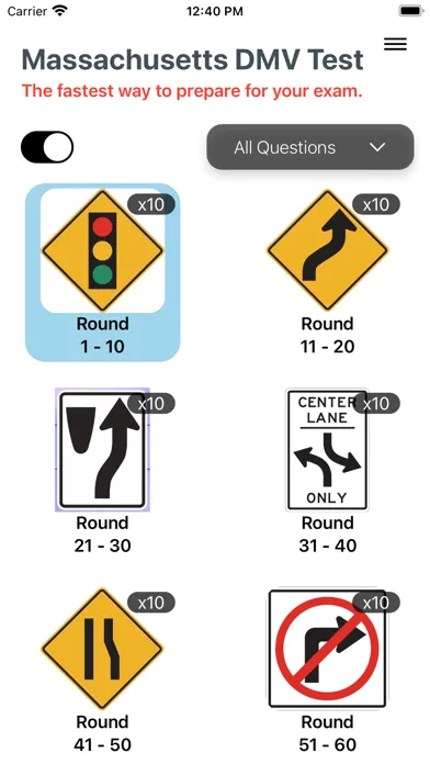 Massachusetts DMV Test 2024应用截图
