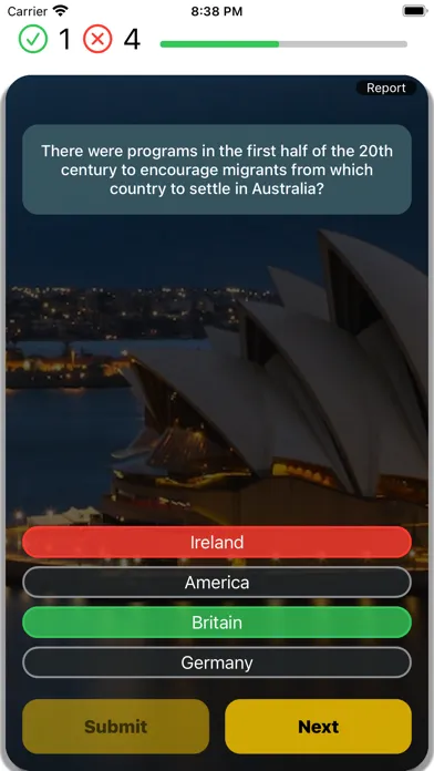 Captures d'écran de Australian Citizenship Prepare
