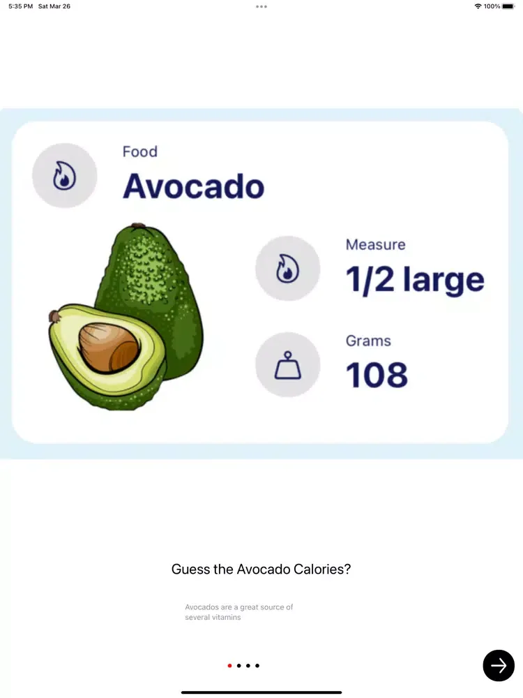 Capturas de pantalla de Worldle for Guess Food Calorie iPad 