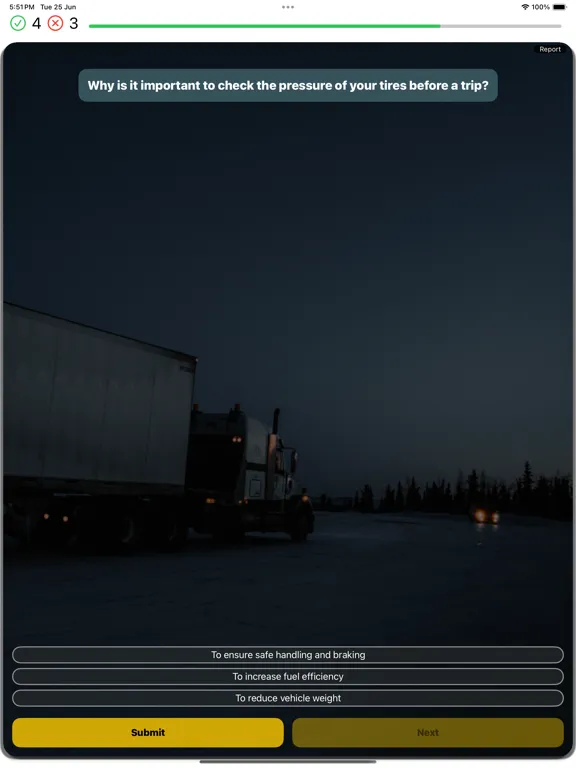Zrzuty ekranu Illinois CDL Test 2024 iPad 