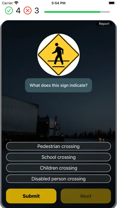 Zrzuty ekranu Illinois CDL Test 2024