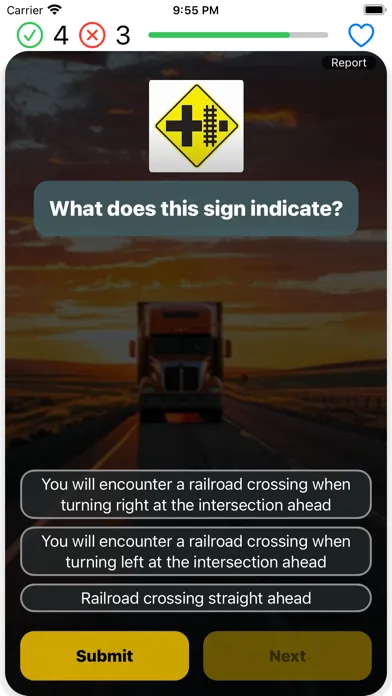 Capturas de pantalla de New Hampshire CDL Test 2024