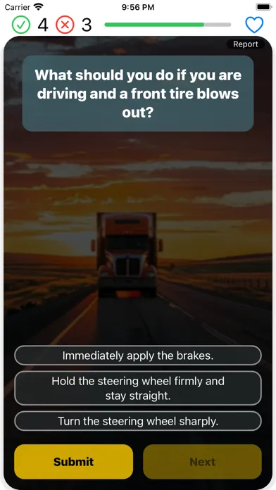 Capturas de pantalla de New Hampshire CDL Test 2024