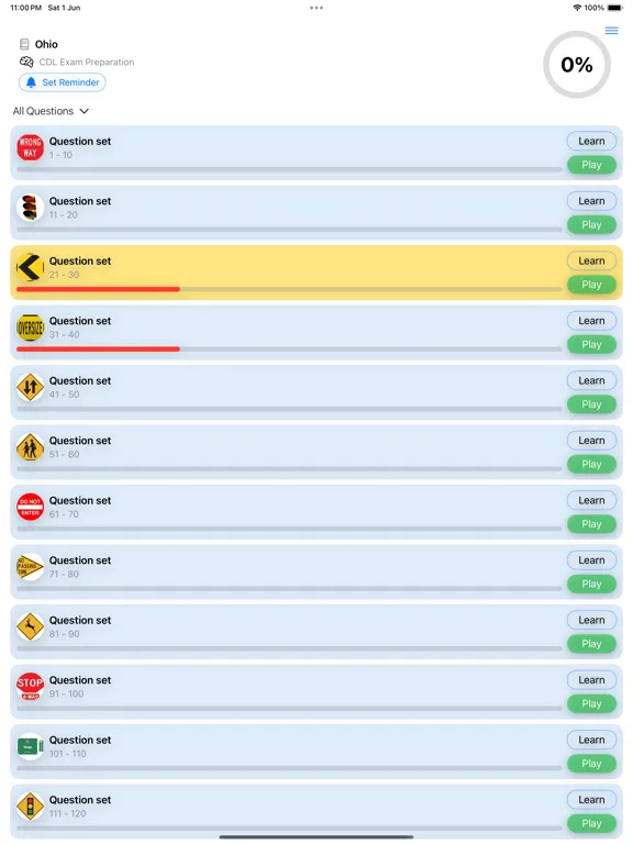 Ohio CDL Test 2024 iPad  سکرین شاٹس