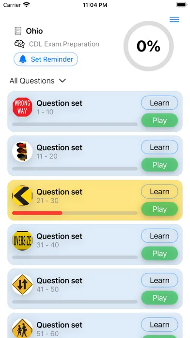 Ohio CDL Test 2024 سکرین شاٹس