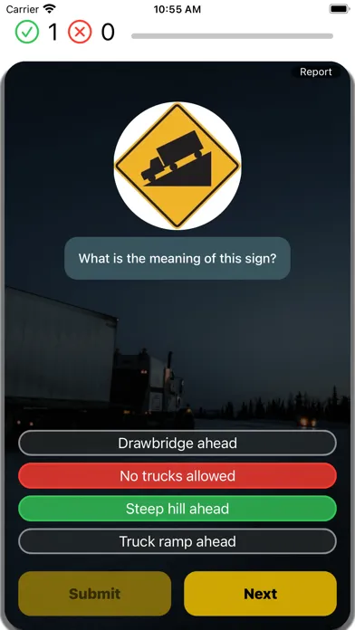 Capturas de pantalla de Texas CDL Permit Prep 2024