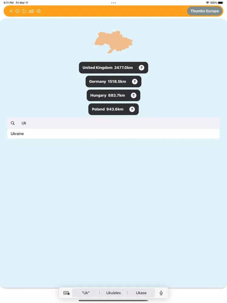 Worldle for Guess Country Map iPad 应用截图