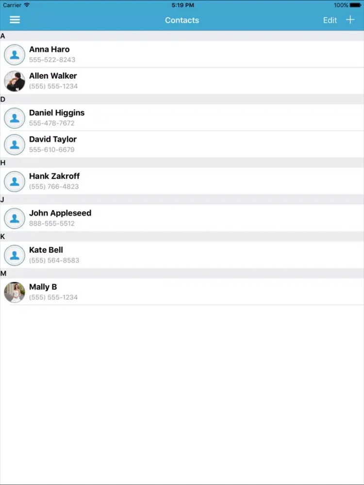 Advanced Contacts Manager - Merge & Backup iPad  Ekran Görüntüleri