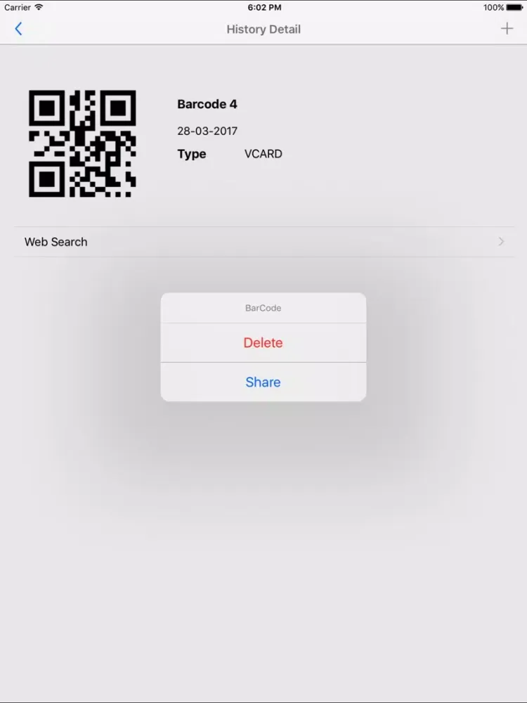 Tangkapan skrin Fastest Barcode Scanner Premium iPad 