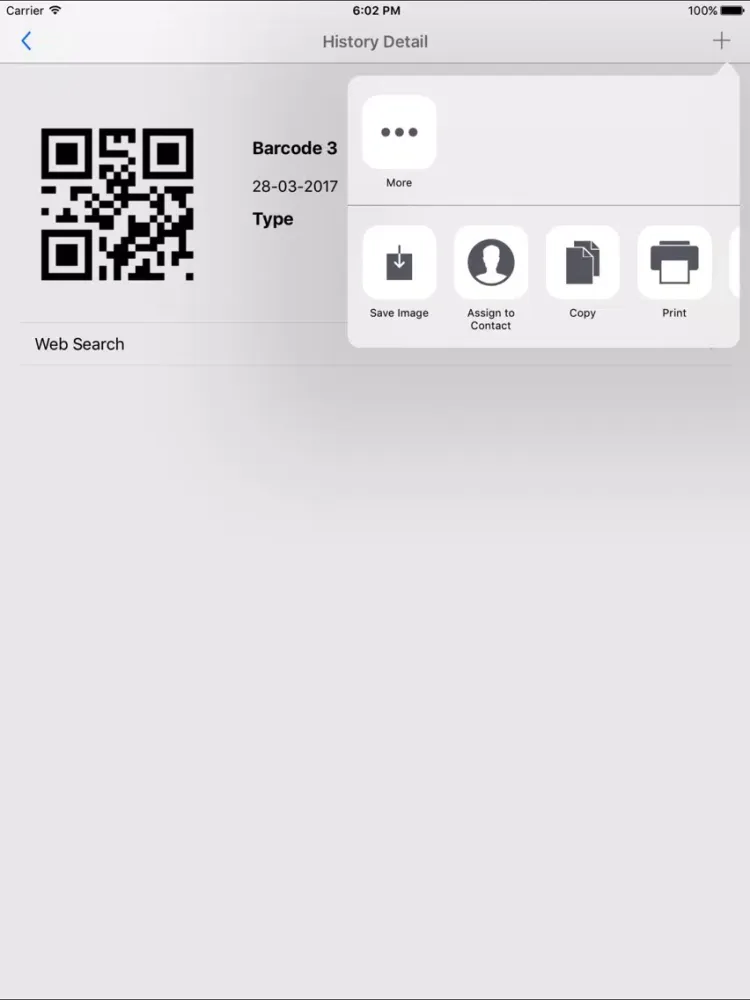 Tangkapan skrin Fastest Barcode Scanner Premium iPad 