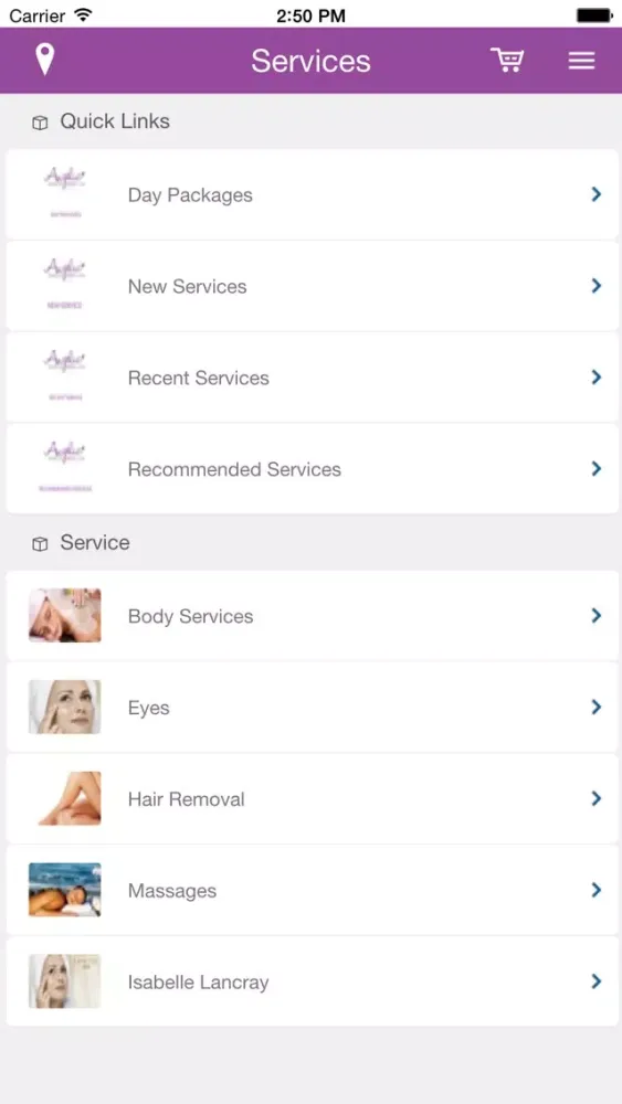 Capturas de tela do Angelic Beauty Skin Care