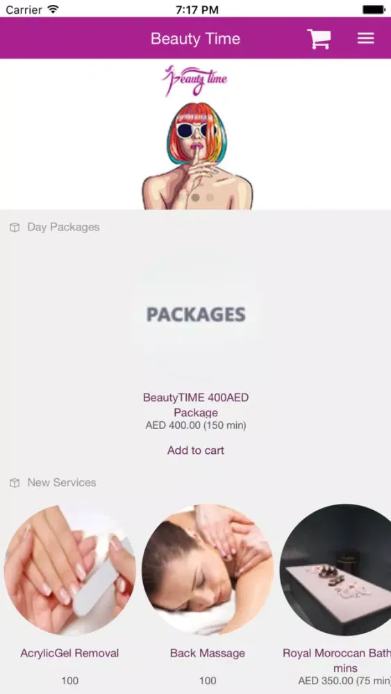 Ảnh chụp màn hình của Salon Beauty Time Dubai
