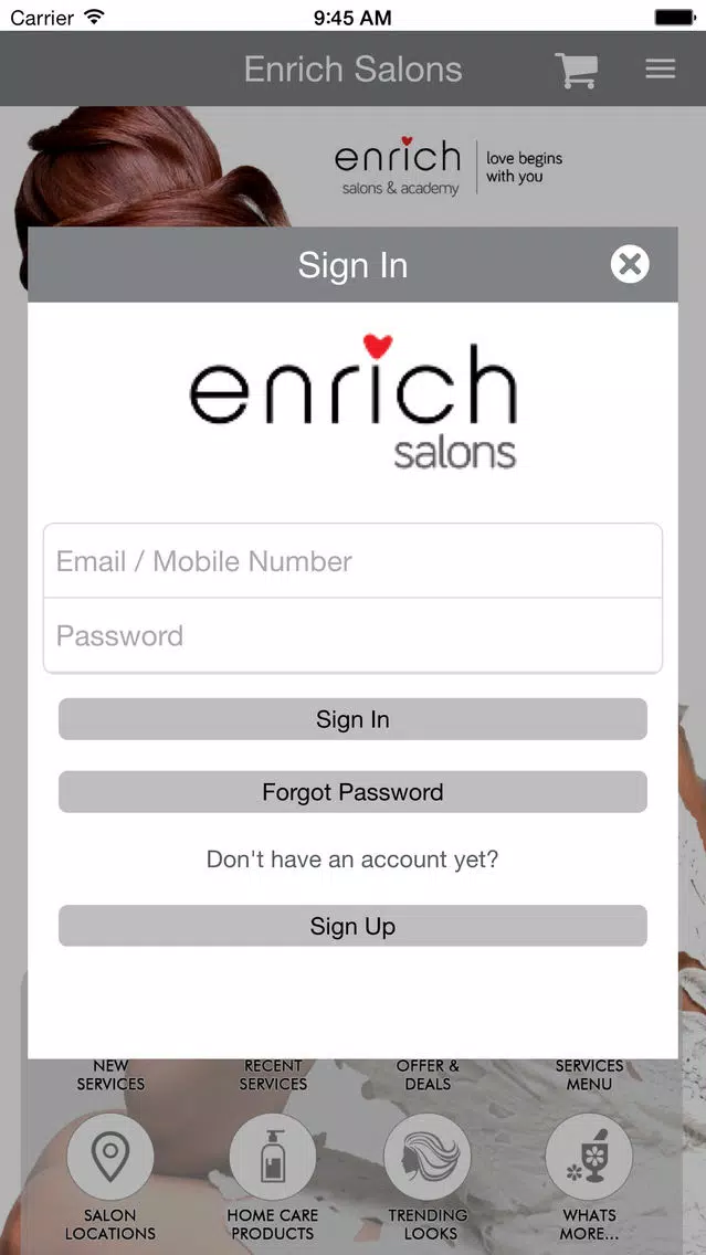 ภาพหน้าจอของ Enrich Salons