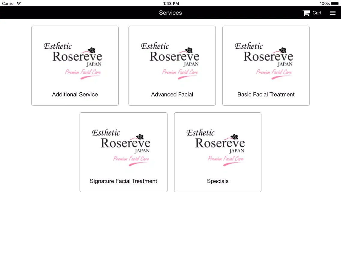 Captures d'écran de Rosereve Puri – Book Online iPad 