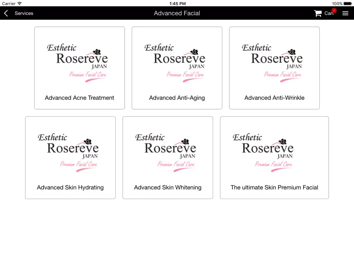 Captures d'écran de Rosereve Puri – Book Online iPad 