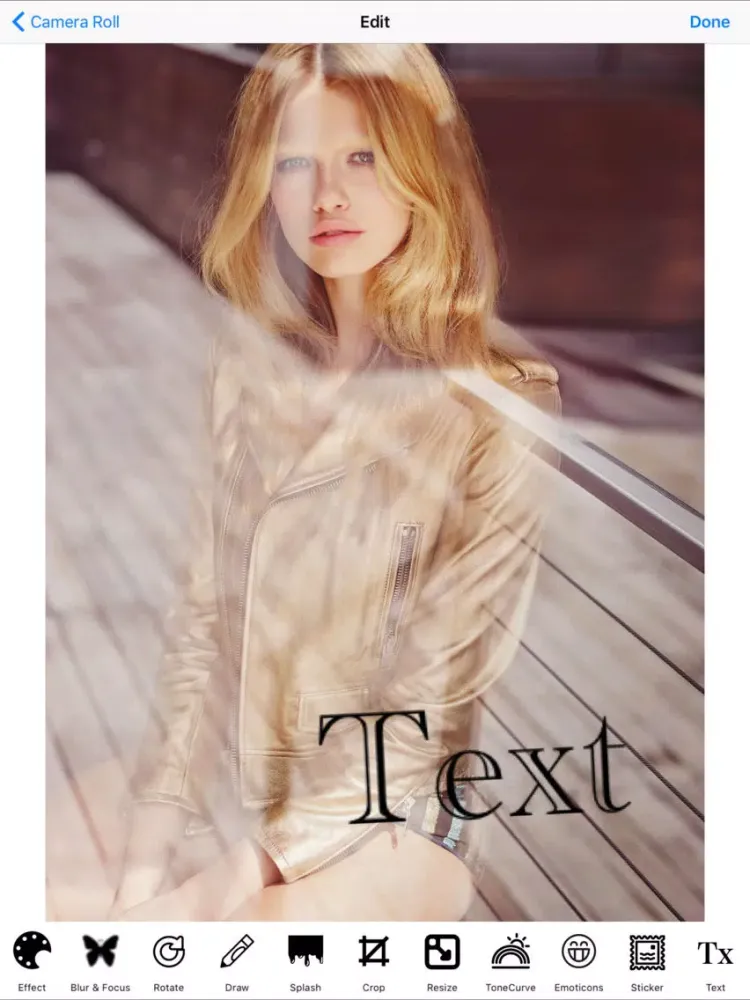 ภาพหน้าจอของ Glamorous Photo Editor Studio iPad 