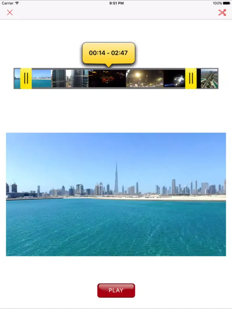 ภาพหน้าจอของ Video Trim & Cut with Sharing & FTP Upload iPad 
