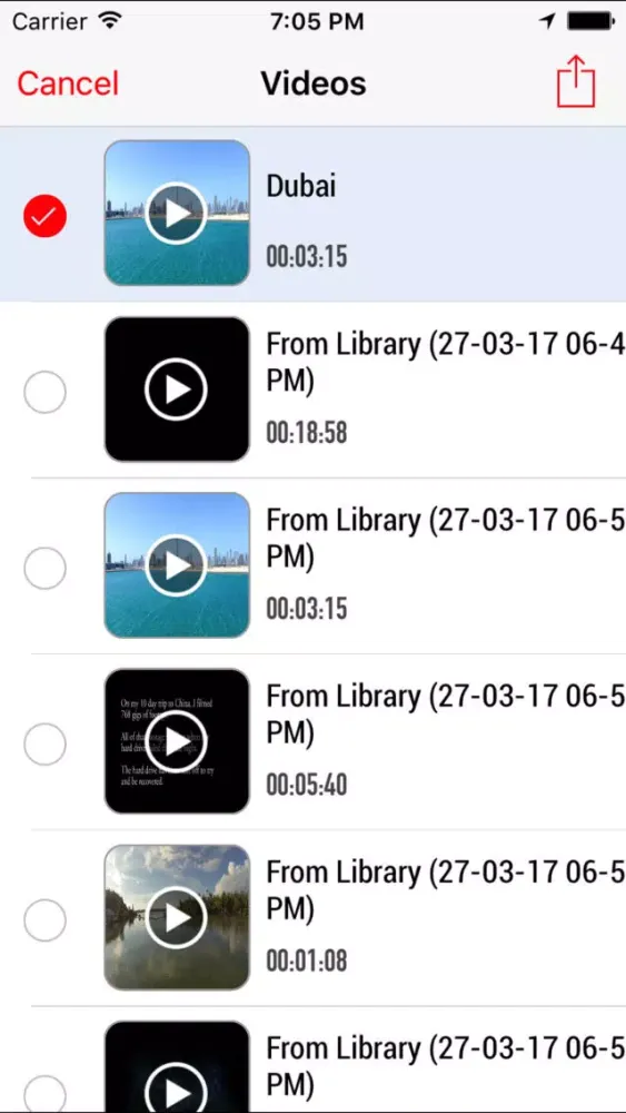 ภาพหน้าจอของ Video Trim & Cut with Sharing & FTP Upload