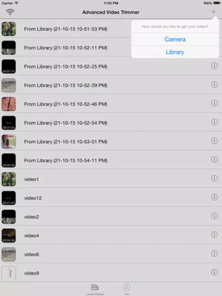 Скриншоты Advanced Video Trimmer Pro iPad 