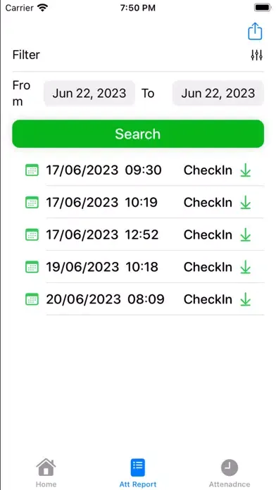 Captures d'écran de Check Time 2.0 Attendance