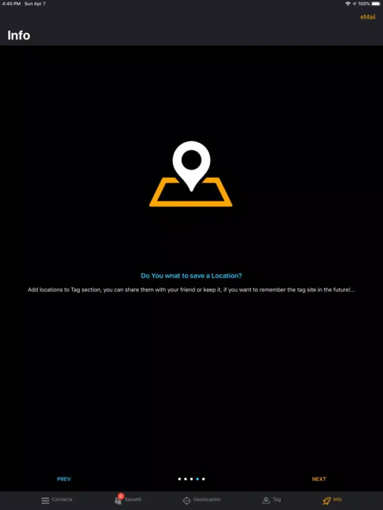 bacKontacts iPad 应用截图