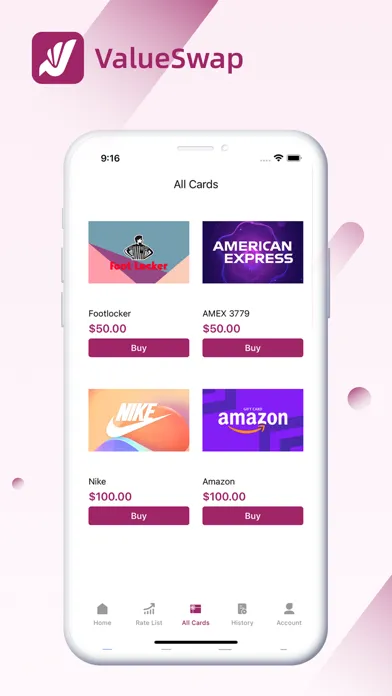 ภาพหน้าจอของ ValueSwap-Card Value Shop