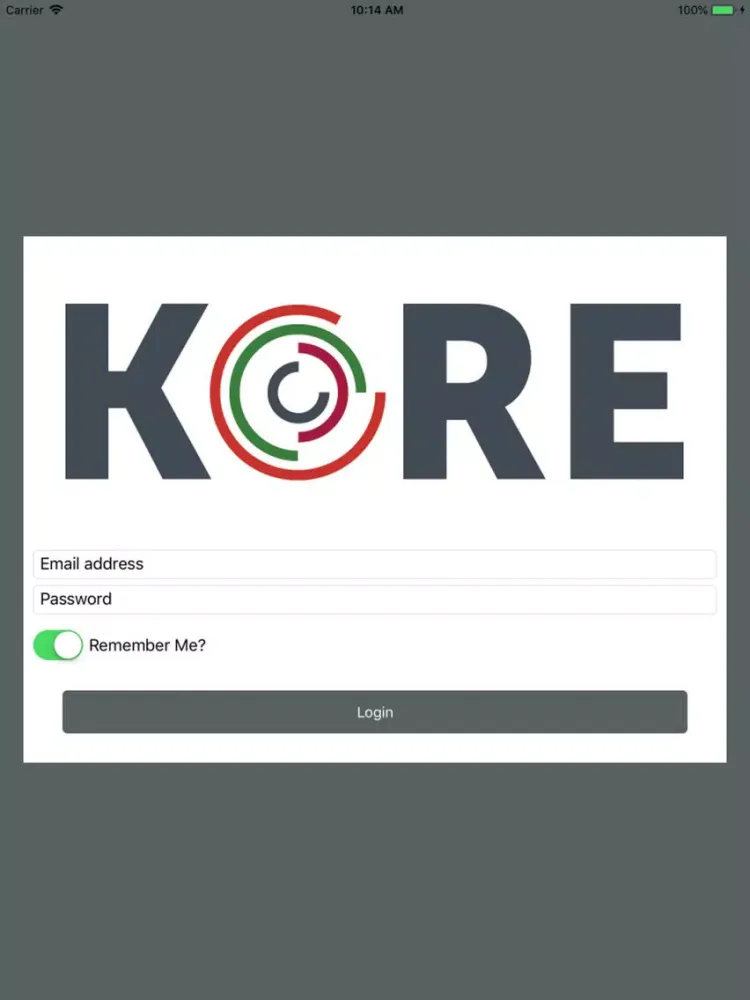 KORE Mobile iPad  Screenshots