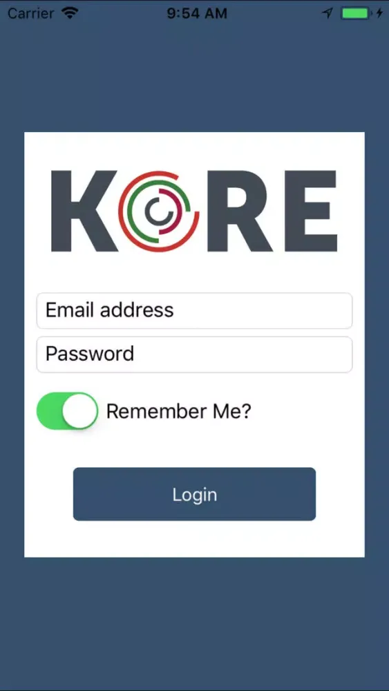 KORE Mobile Screenshots