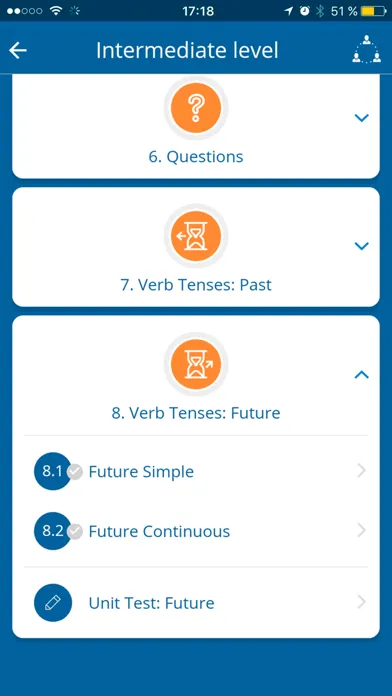 Capturas de tela do English Course - Learn English