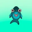 Crazy Shark Stickers