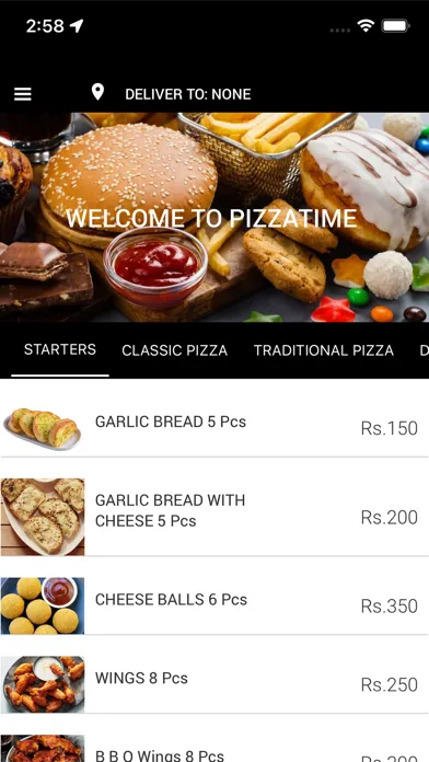 Pizza Time App Screenshots