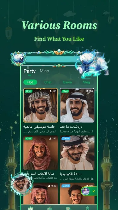 Sola - Group Voice Chat Rooms Ekran Görüntüleri