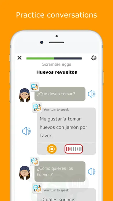 Ảnh chụp màn hình của Speakit: Speak & Learn Spanish