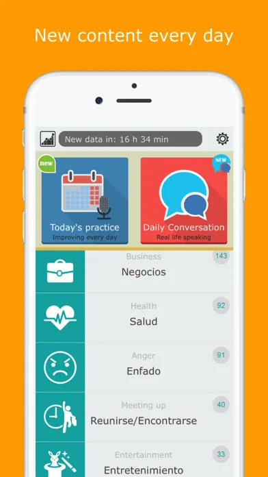 Ảnh chụp màn hình của Speakit: Speak & Learn Spanish
