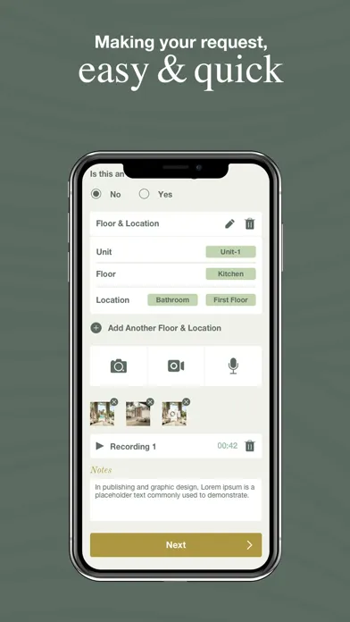 Zrzuty ekranu Solana Living Resident App