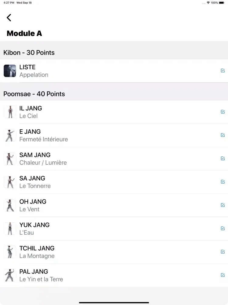 iPoomsae 1re Dan iPad  Screenshots