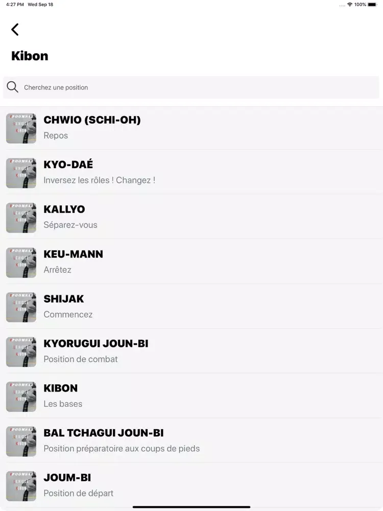 iPoomsae 1re Dan iPad  Screenshots