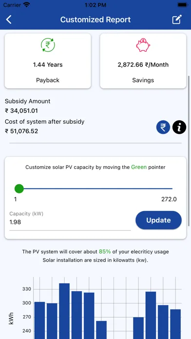Zrzuty ekranu JJ Solar