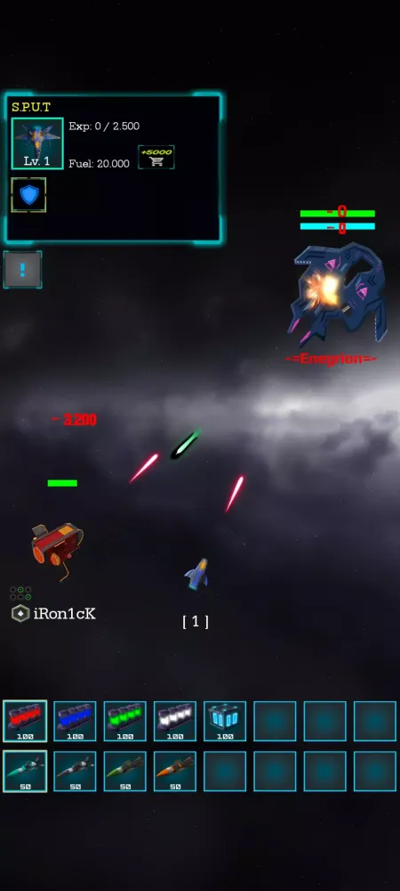 ภาพหน้าจอของ Shadow of Space: Dark Invaders