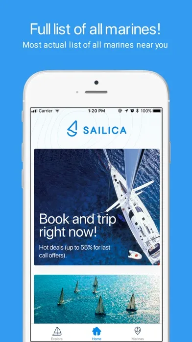 Tangkapan layar Sailica
